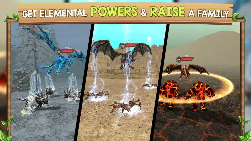 Screenshot of the Dragon Sim Online game