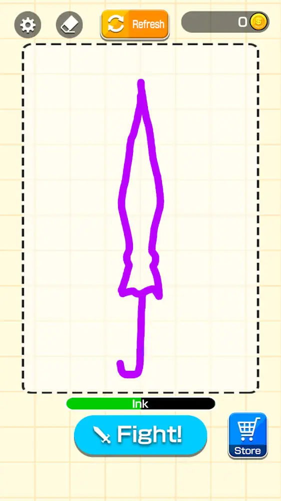 Screenshot of the Draw Weapon 3D app