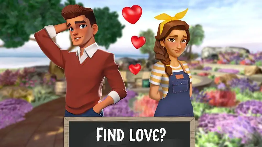 Screenshot of the Dream Garden Makeover game