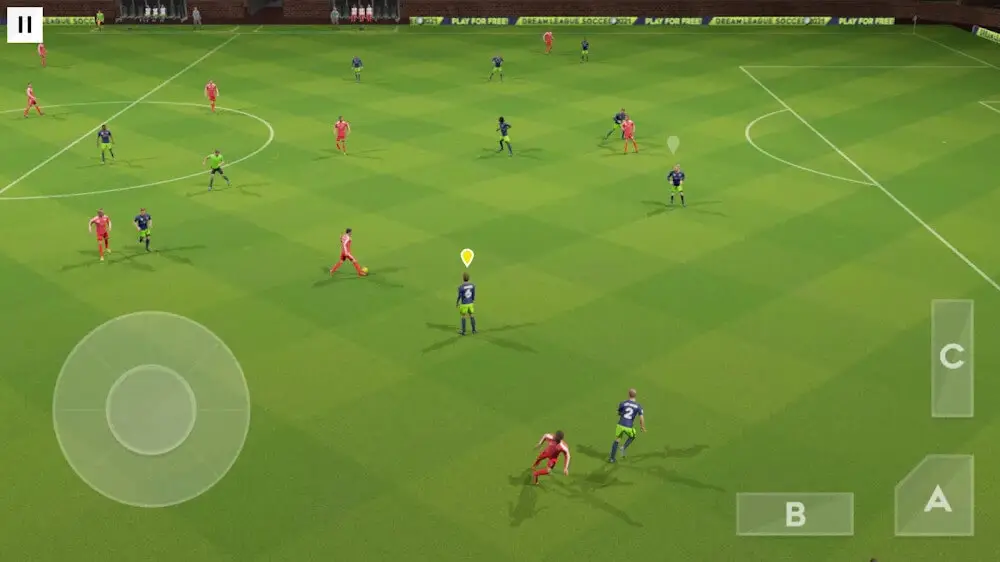 Screenshot of the Dream League Soccer 2022 game