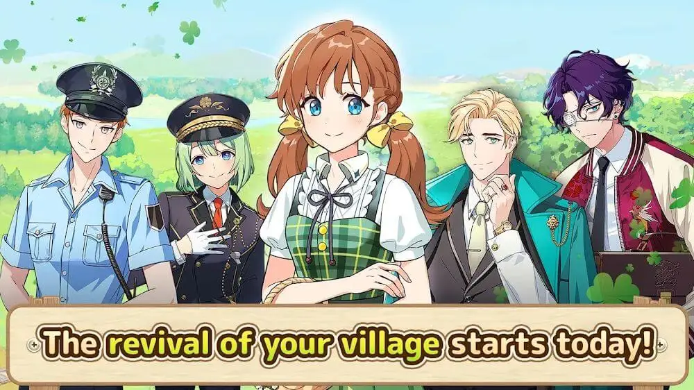 Screenshot of the Dreamy Clover Town game