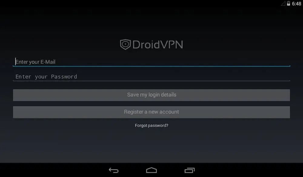 Screenshot of the DroidVPN game