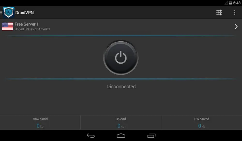 Screenshot of the DroidVPN game