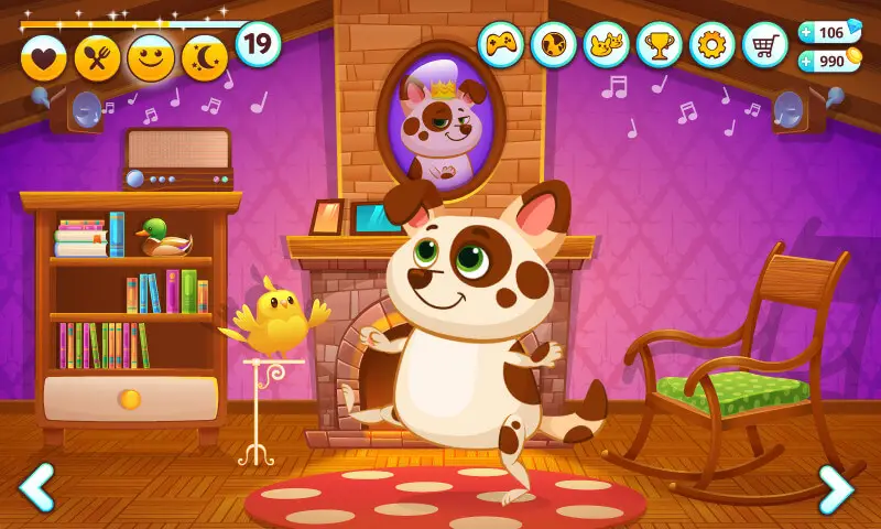 Screenshot of the Duddu - My Virtual Pet Dog game
