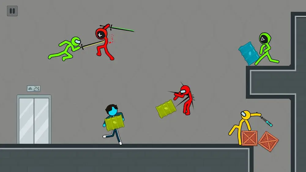 Screenshot of the Duel Stickman Fighting game