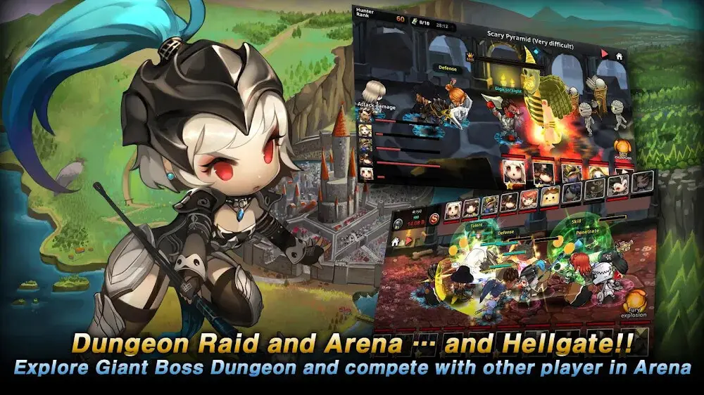 Screenshot of the Dungeon Breaker Heroes game