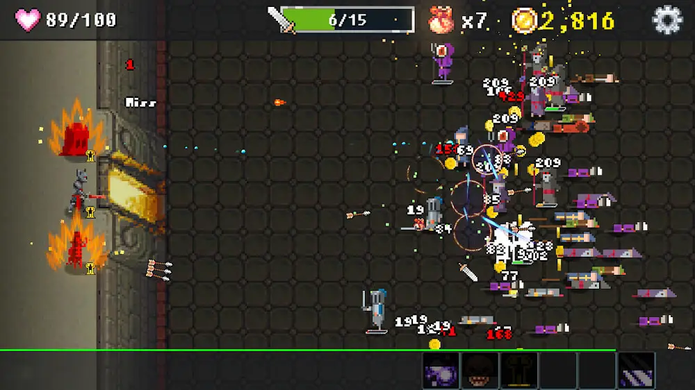 Screenshot of the Dungeon Defense game
