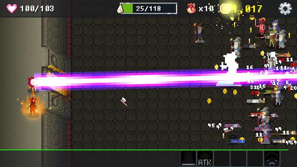 Screenshot of the Dungeon Defense game