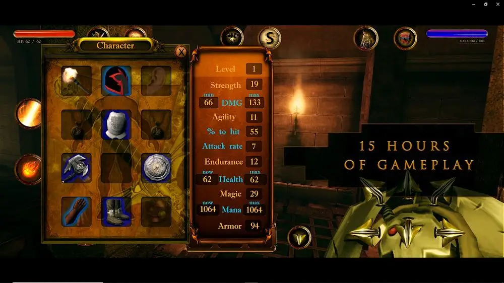 Screenshot of the Dungeon Legends 2 game