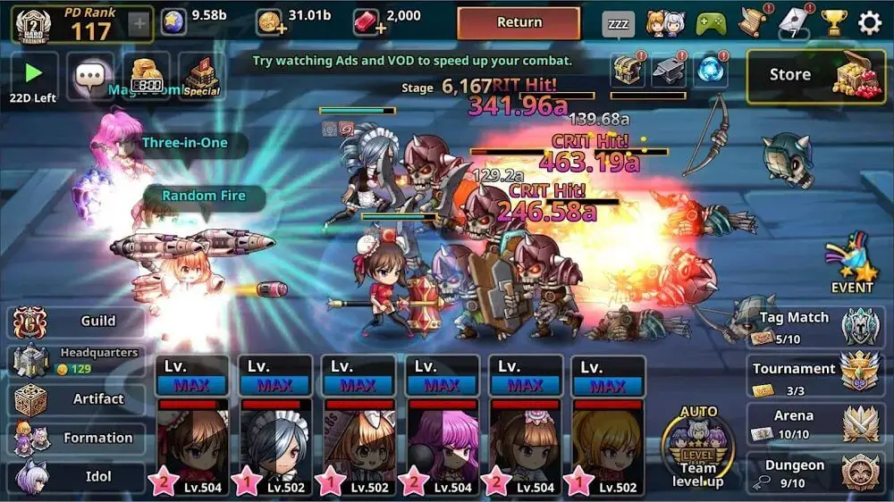 Screenshot of the Dungeon iDoll game