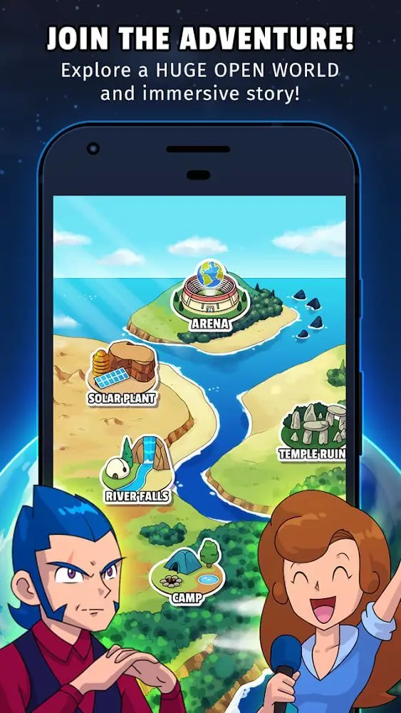 Screenshot of the Dynamons 2 app