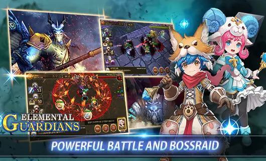 Screenshot of the Elemental Guardians game