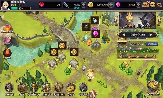 Screenshot of the Elemental Guardians game