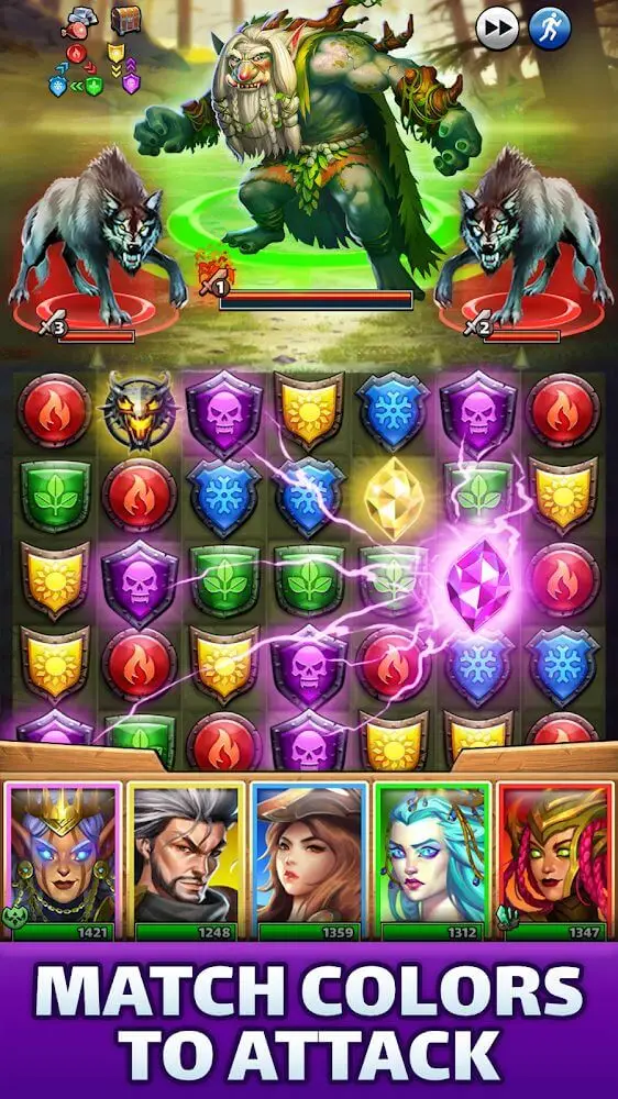 Screenshot of the Empires & Puzzles app