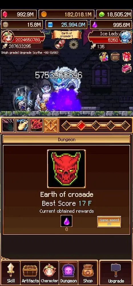 Screenshot of the Enchant Hero app