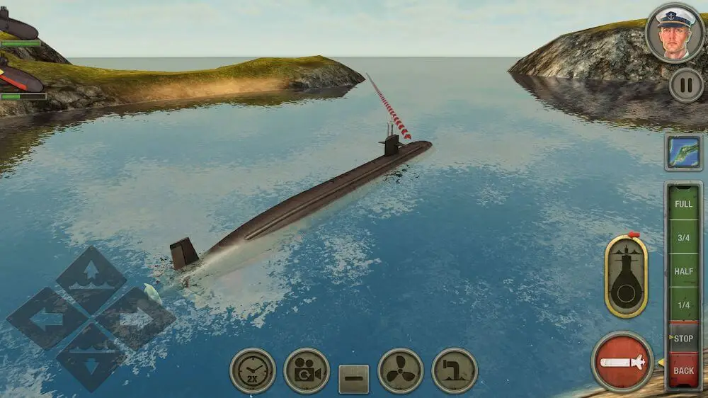 Screenshot of the Enemy Waters game