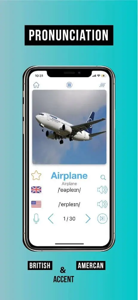 Screenshot of the English Vocabulary app