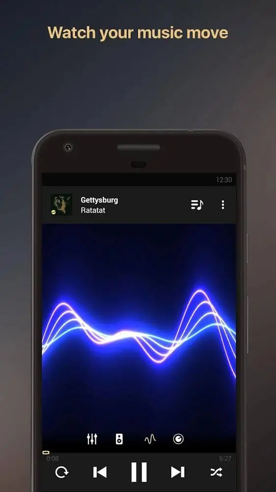 Screenshot of the Equalizer+ app