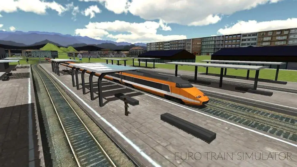 Screenshot of the Euro Train Simulator game