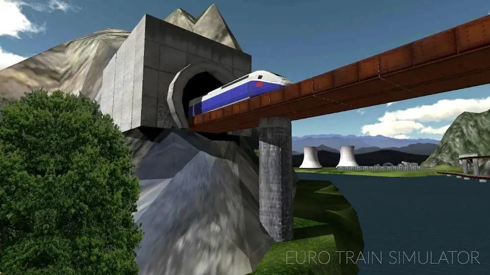 Screenshot of the Euro Train Simulator game