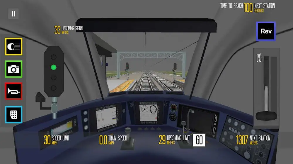 Screenshot of the Euro Train Simulator game