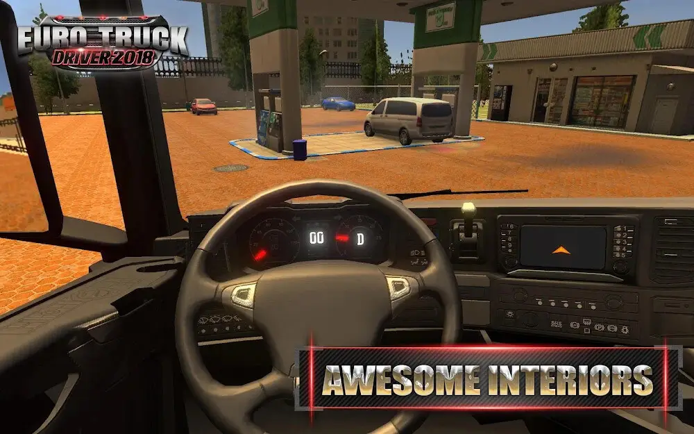 Screenshot of the Euro Truck Driver 2018 game
