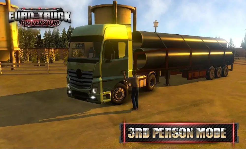 Screenshot of the Euro Truck Driver 2018 game