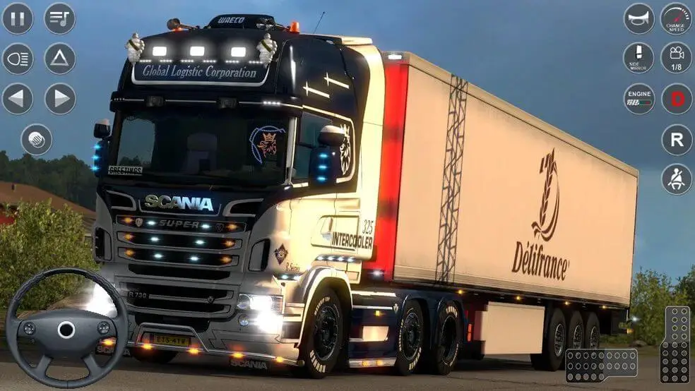 Screenshot of the Euro Truck Driving Sim 3D game