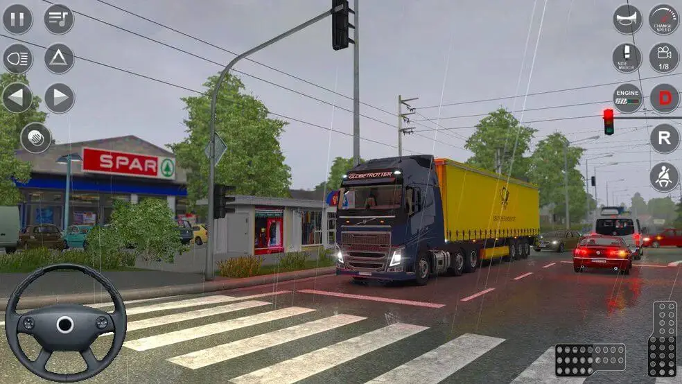 Screenshot of the Euro Truck Driving Sim 3D game