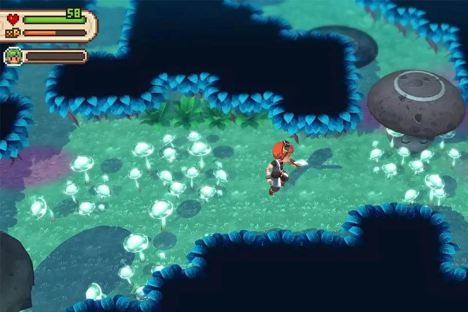 Screenshot of the Evoland 2 game