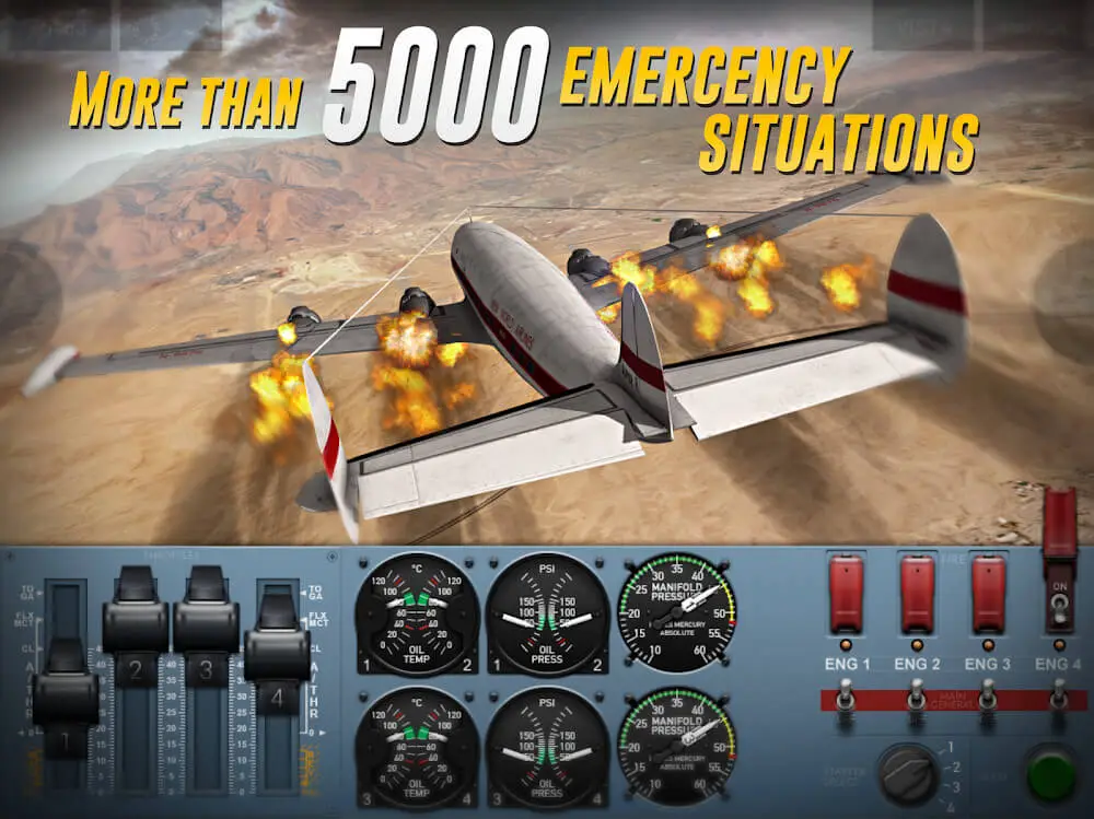 Screenshot of the Extreme Landings game