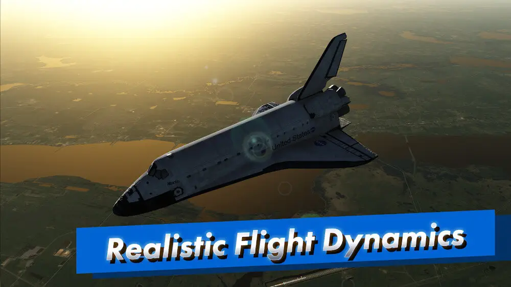 Screenshot of the F-Sim Space Shuttle 2 game