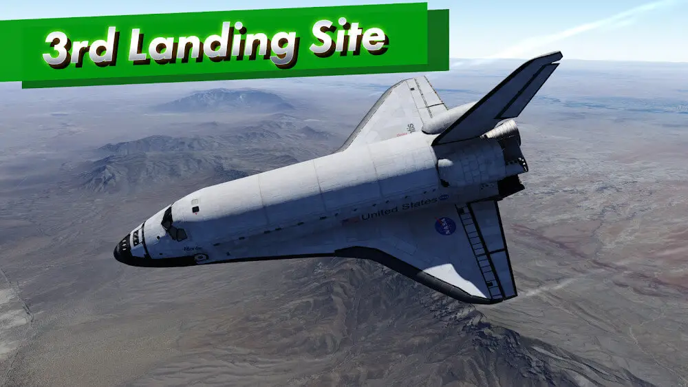 Screenshot of the F-Sim Space Shuttle 2 game