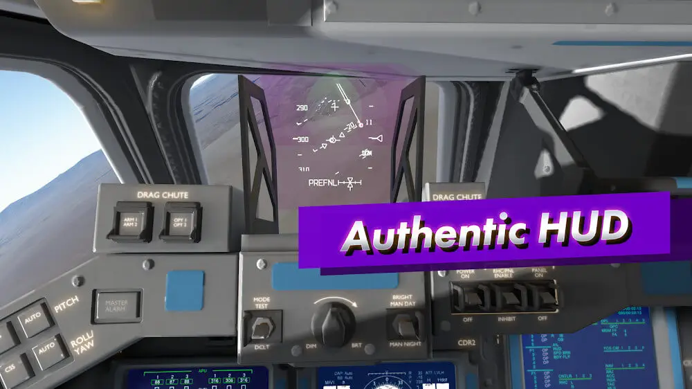 Screenshot of the F-Sim Space Shuttle 2 game