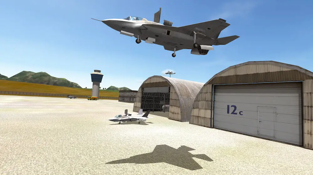 Screenshot of the F18 Carrier Landing game