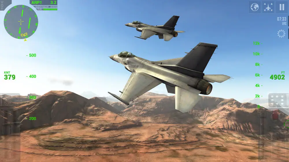 Screenshot of the F18 Carrier Landing game