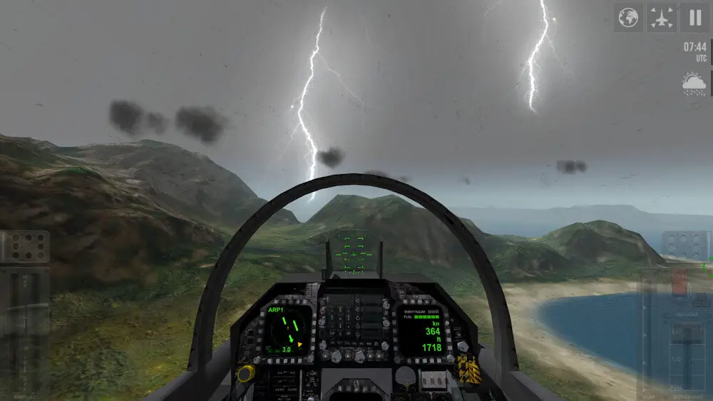 Screenshot of the F18 Carrier Landing game