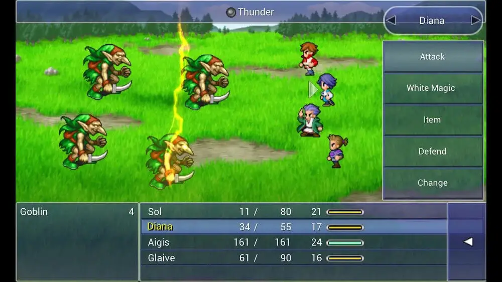 Screenshot of the FINAL FANTASY DIMENSIONS game