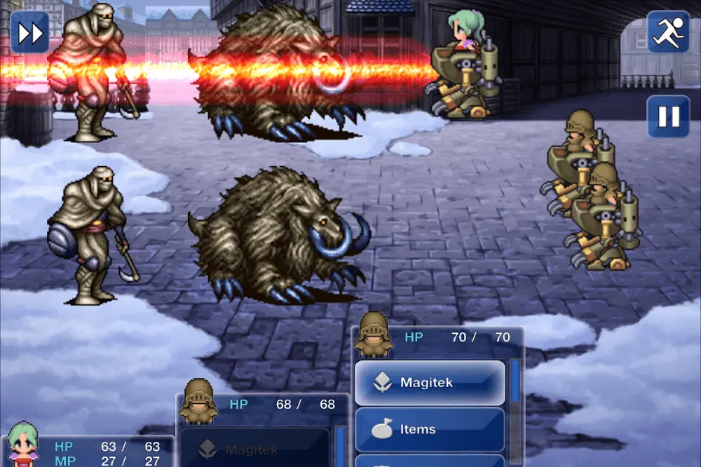 Screenshot of the FINAL FANTASY VI game