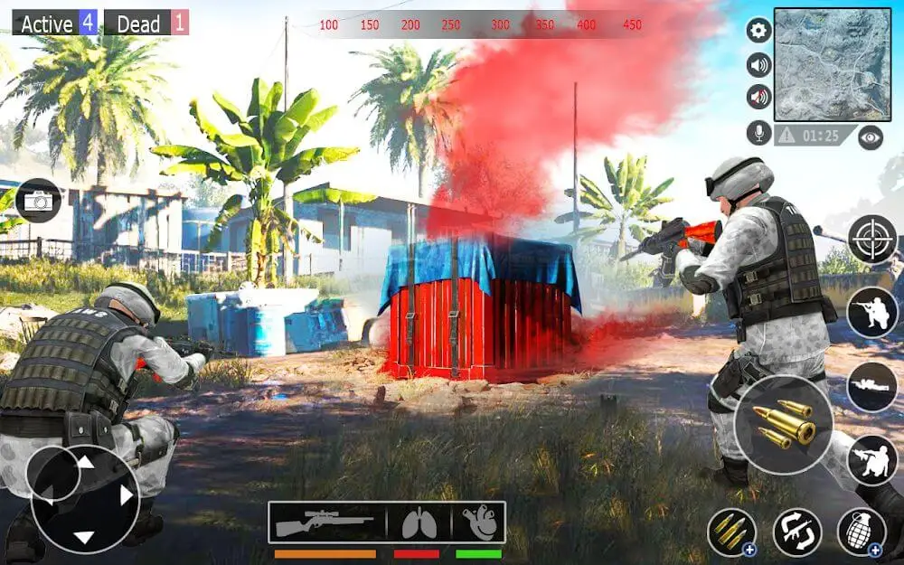 Screenshot of the FPS Commando Shooting 3D game