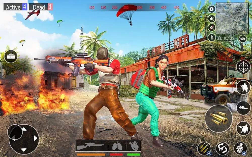 Screenshot of the FPS Commando Shooting 3D game