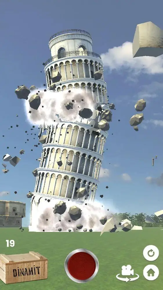 Screenshot of the Fake Island: Demolish! app