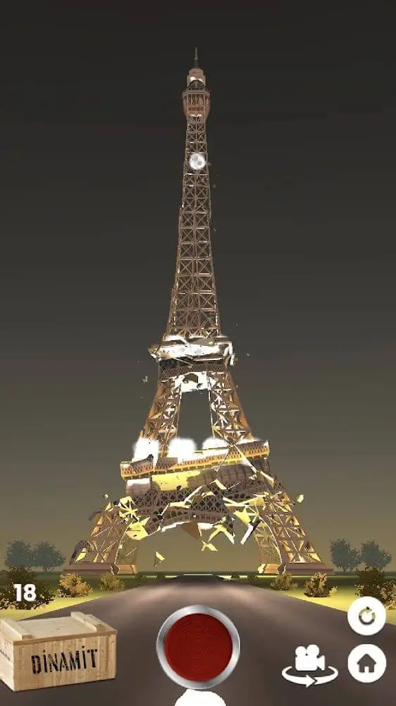 Screenshot of the Fake Island: Demolish! app