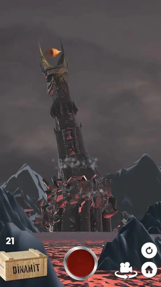 Screenshot of the Fake Island: Demolish! app