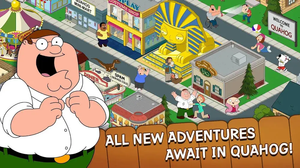 Screenshot of the Family Guy The Quest for Stuff game