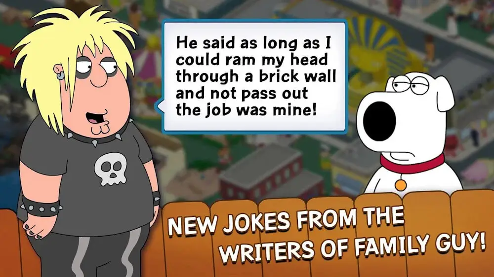 Screenshot of the Family Guy The Quest for Stuff game