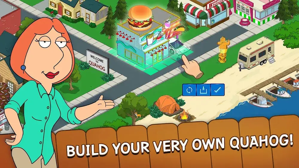 Screenshot of the Family Guy The Quest for Stuff game