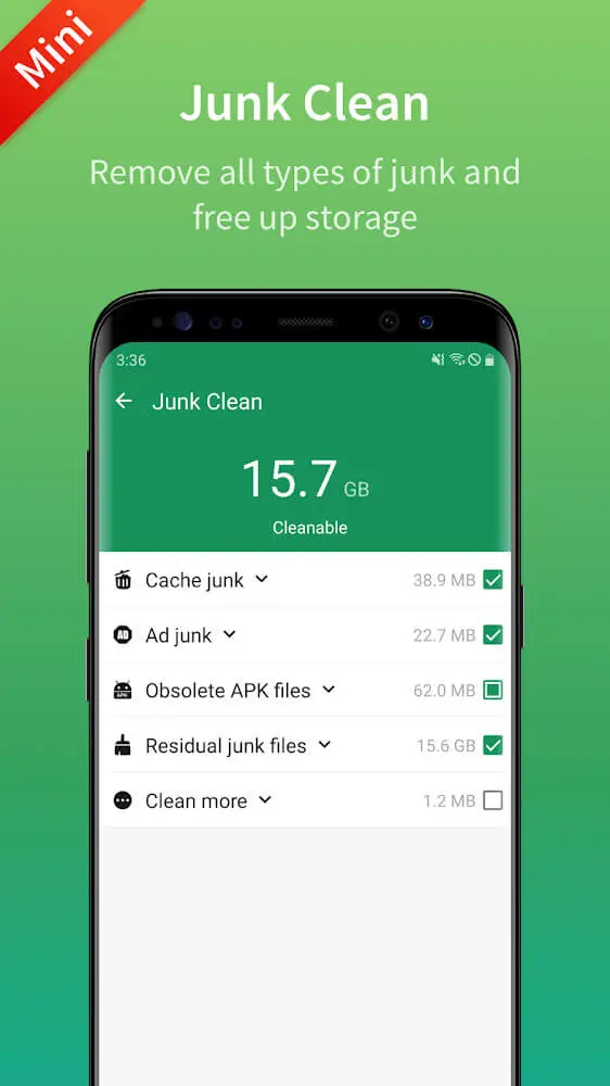 Screenshot of the Fancy Booster app
