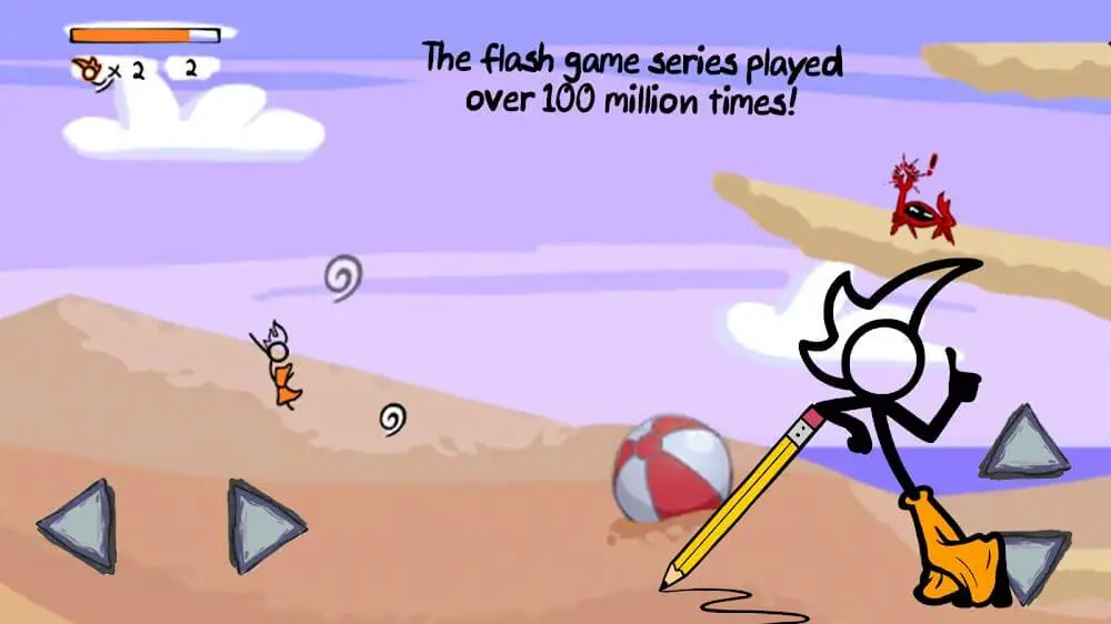 Screenshot of the Fancy Pants Adventures game