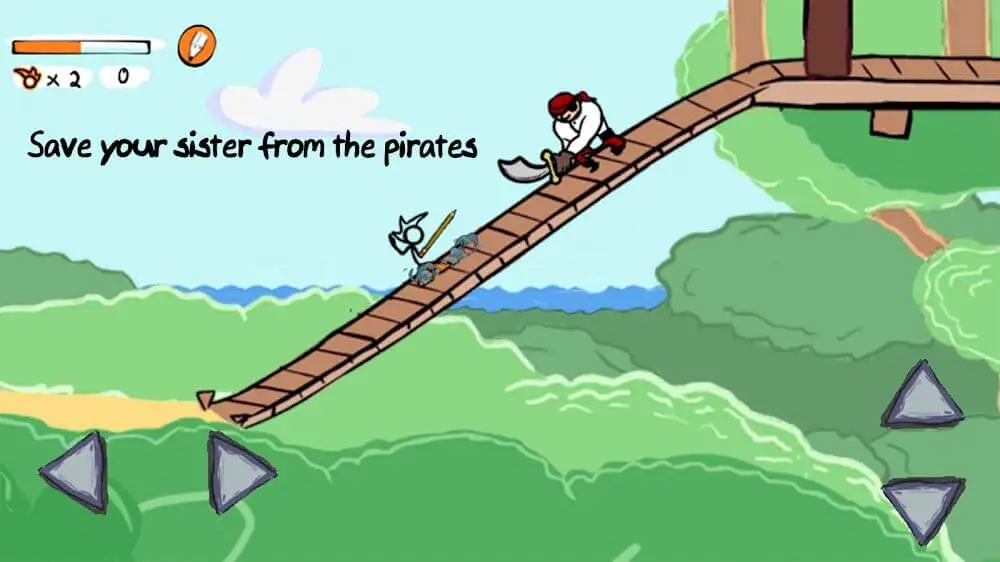 Screenshot of the Fancy Pants Adventures game